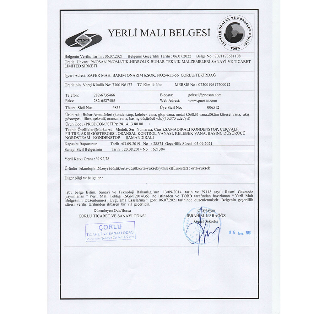 Yerli Mal Belgesi